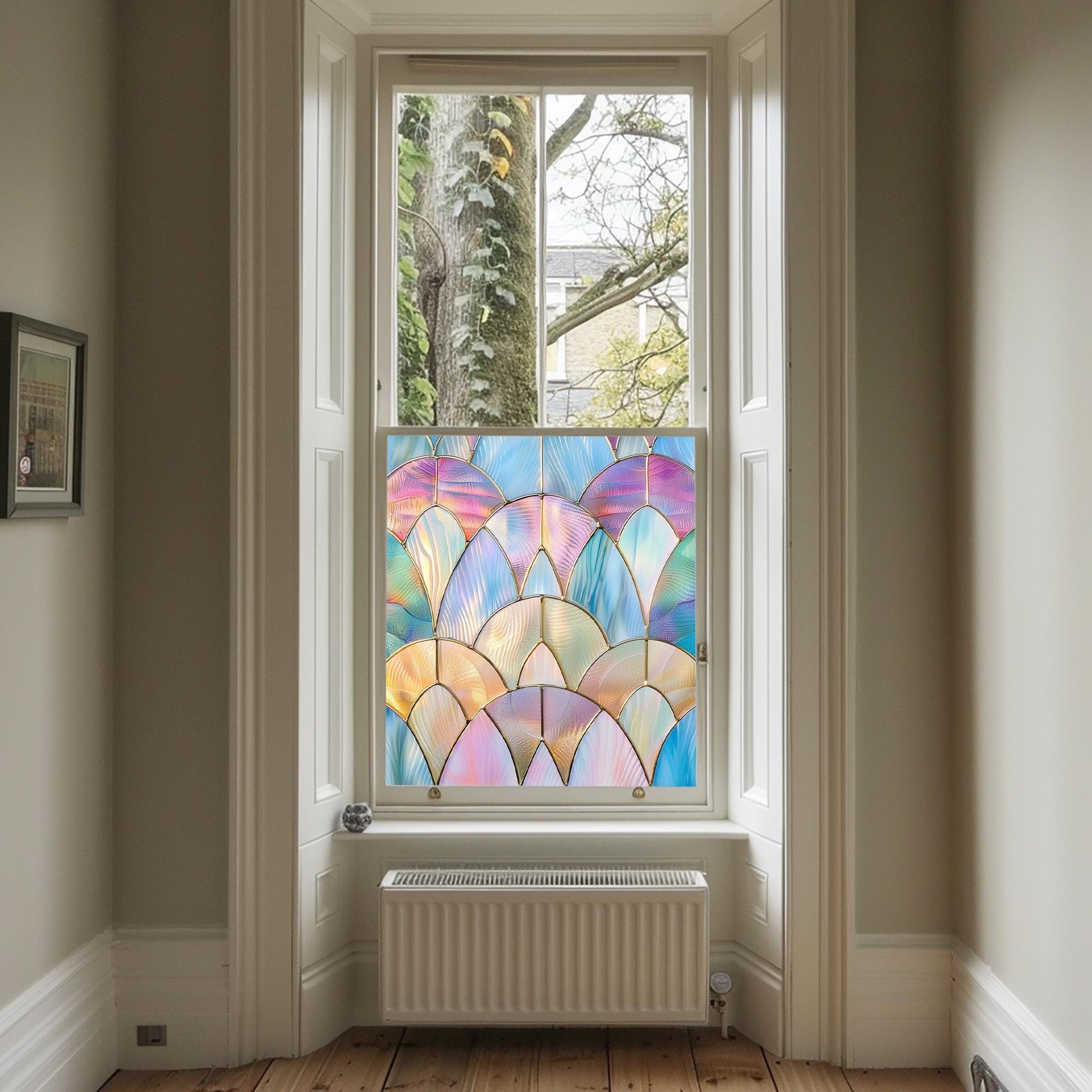 Pastel Window Film, Privacy Window Film, Art Deco Window Film, Decorative Window Film, Bathroom Window Film, Stained Glass Window Film Creative Windows