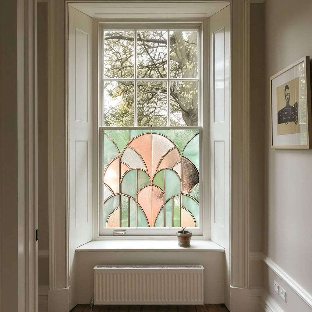 Art Deco Window Film, Privacy Window Film Creative Windows