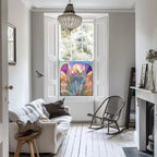 Lograto Art Deco Stained Glass Window Film Creative Windows