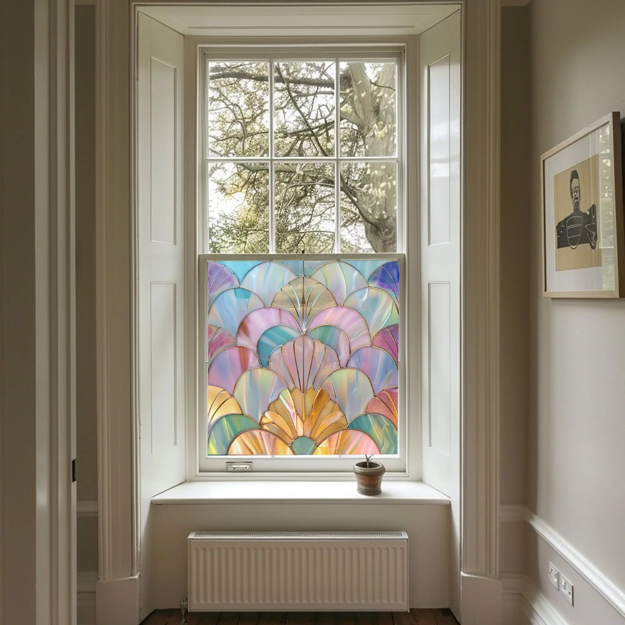 Urzulei Privacy Stained Glass Window film Creative Windows