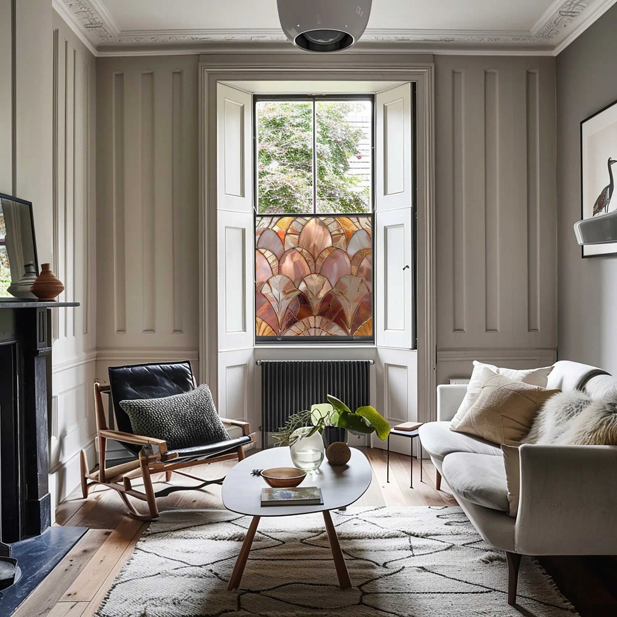 Vinchio Stained Glass Privacy Window Film Creative Windows