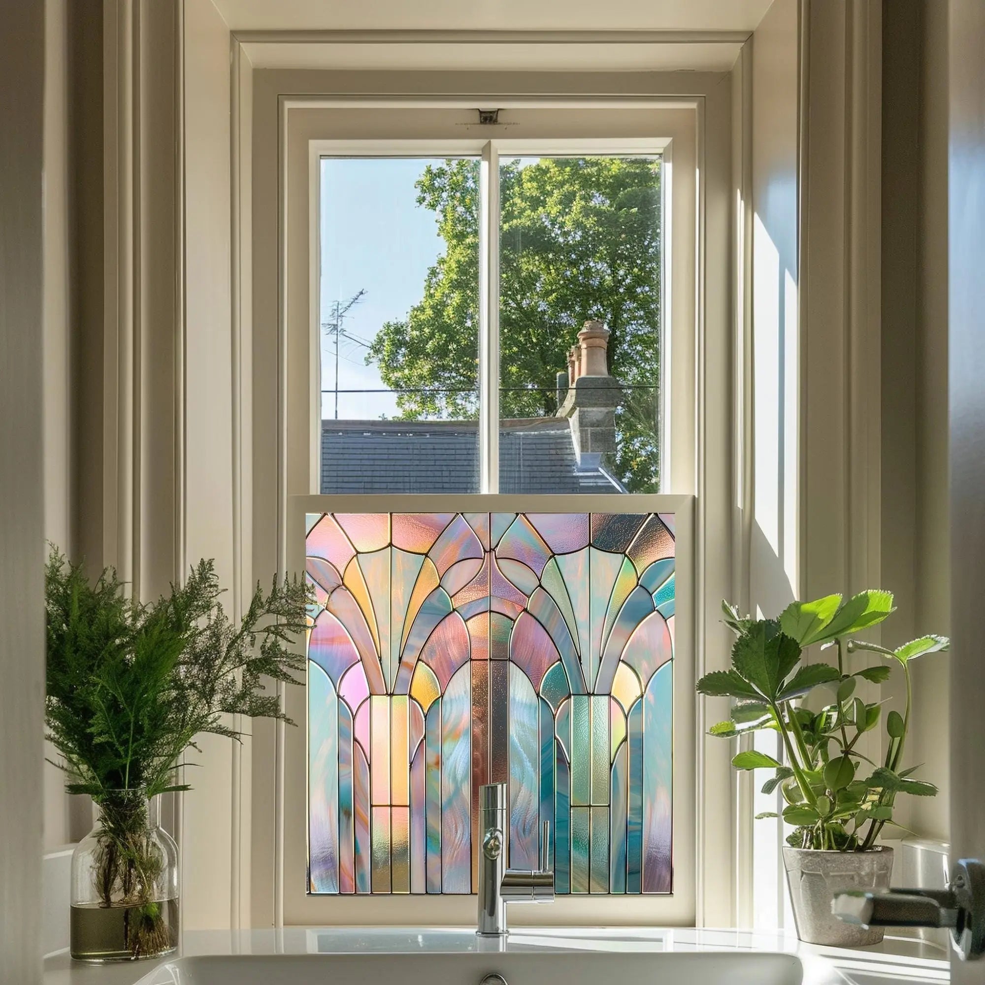 Trani Stained Glass Privacy Window Film Creative Windows