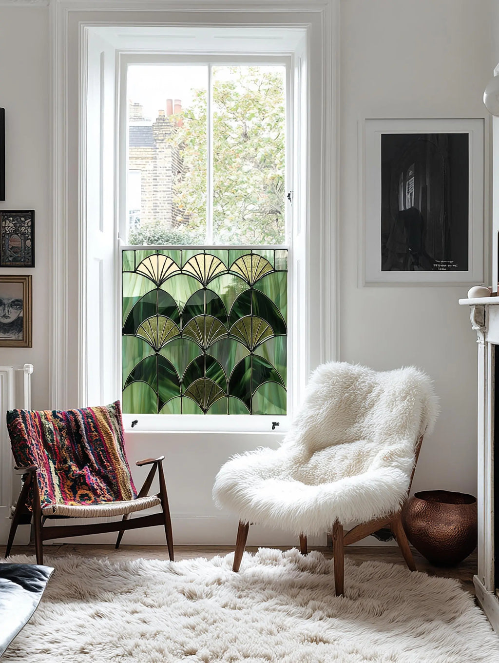 Rogeno Art Deco Privacy Window Film Creative Windows