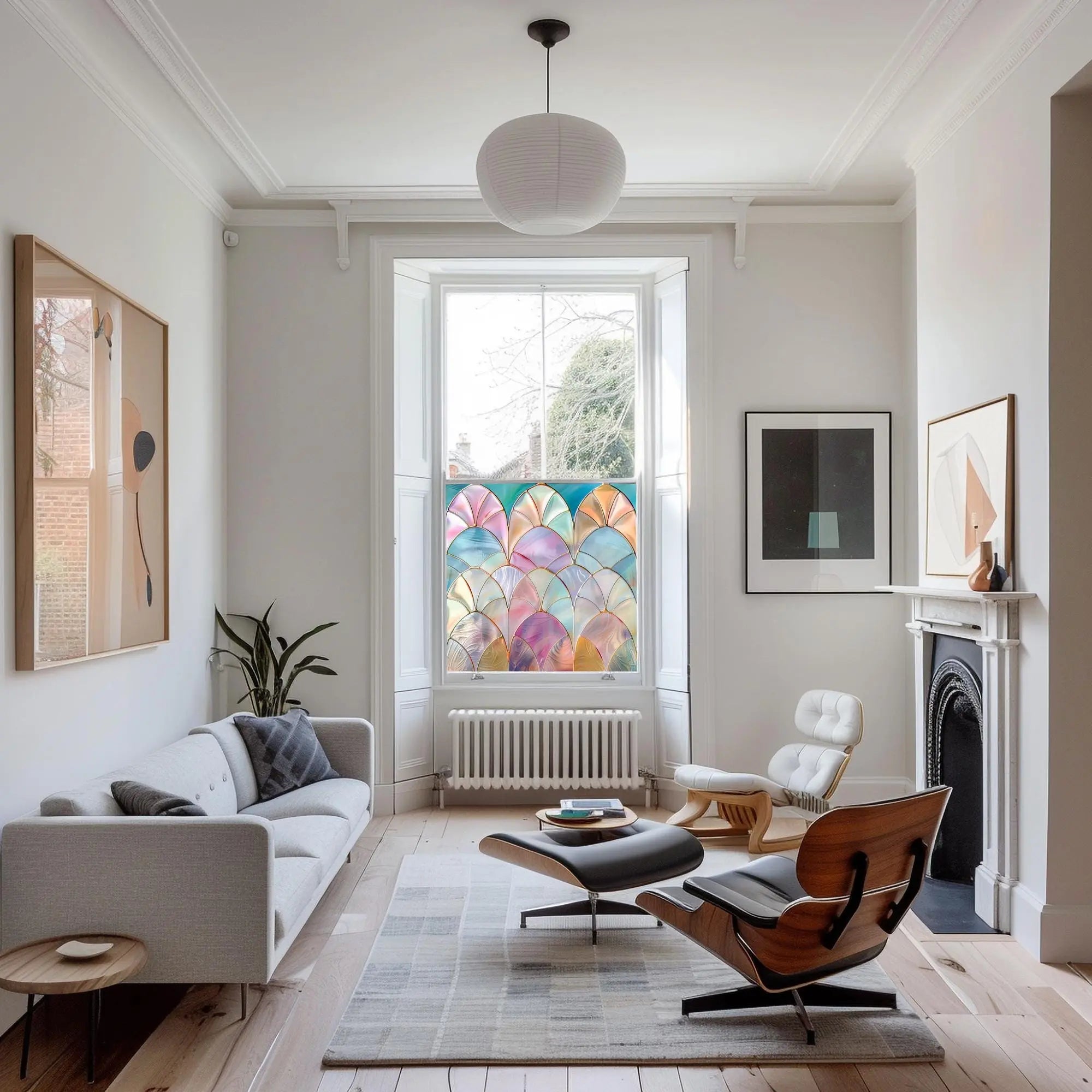 Tolfa Privacy Stained Glass Window Film Creative Windows