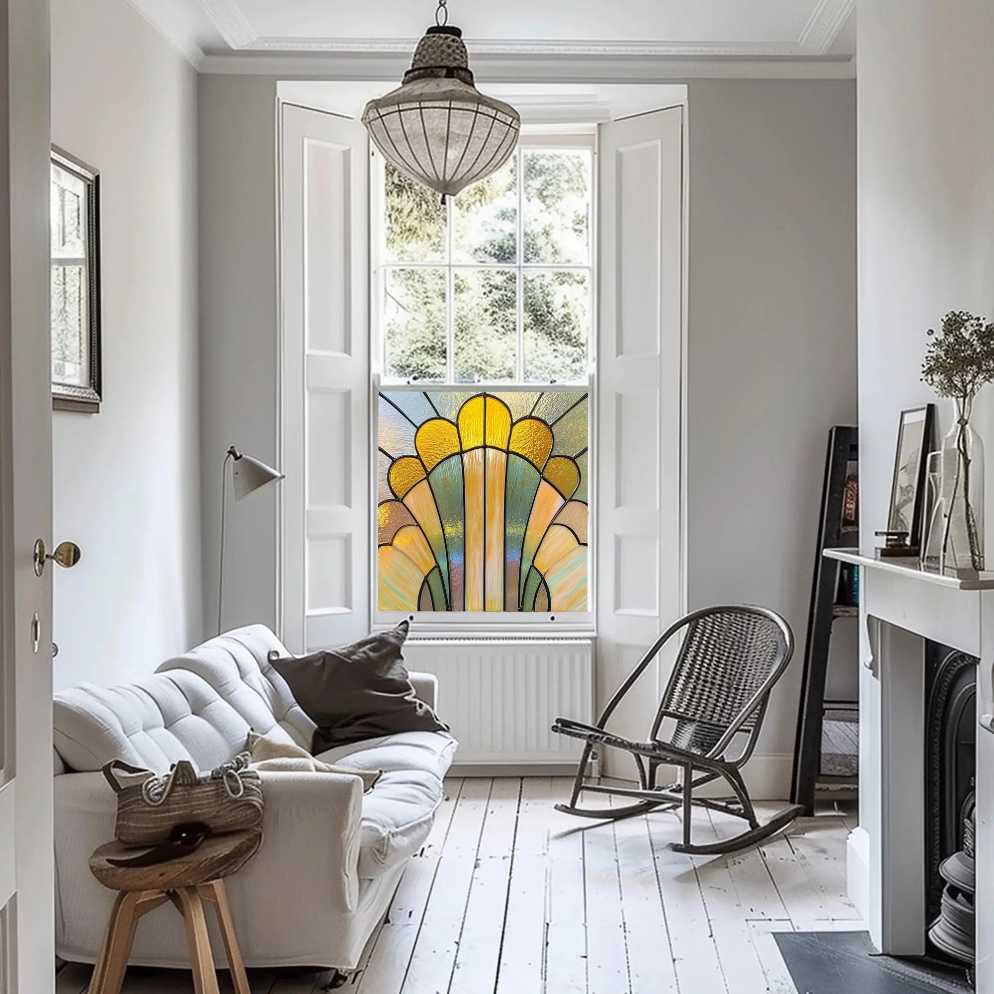 Racale Privacy Stained Glass Window Film Creative Windows