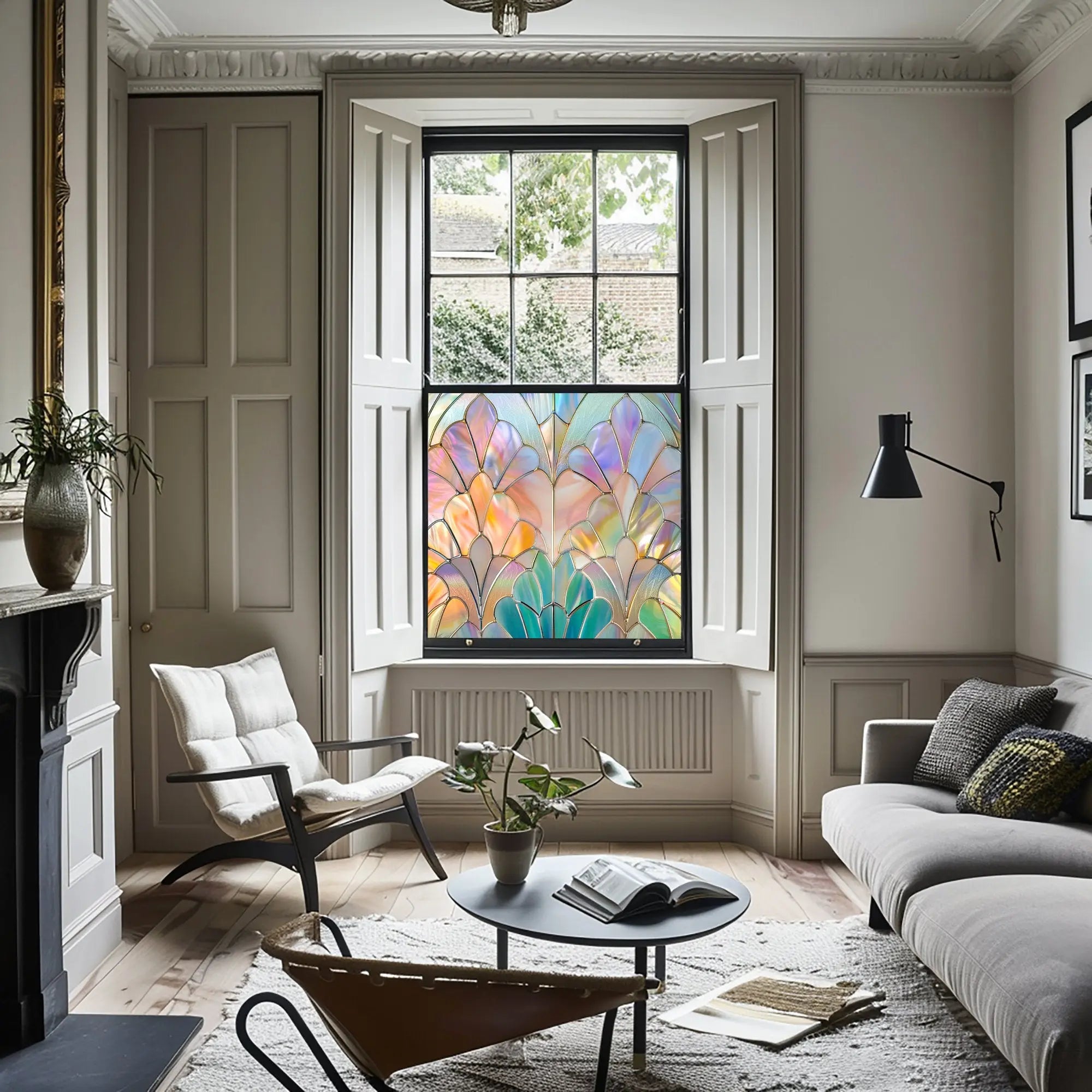 Guazzora Stained Glass Privacy Window Film Creative Windows