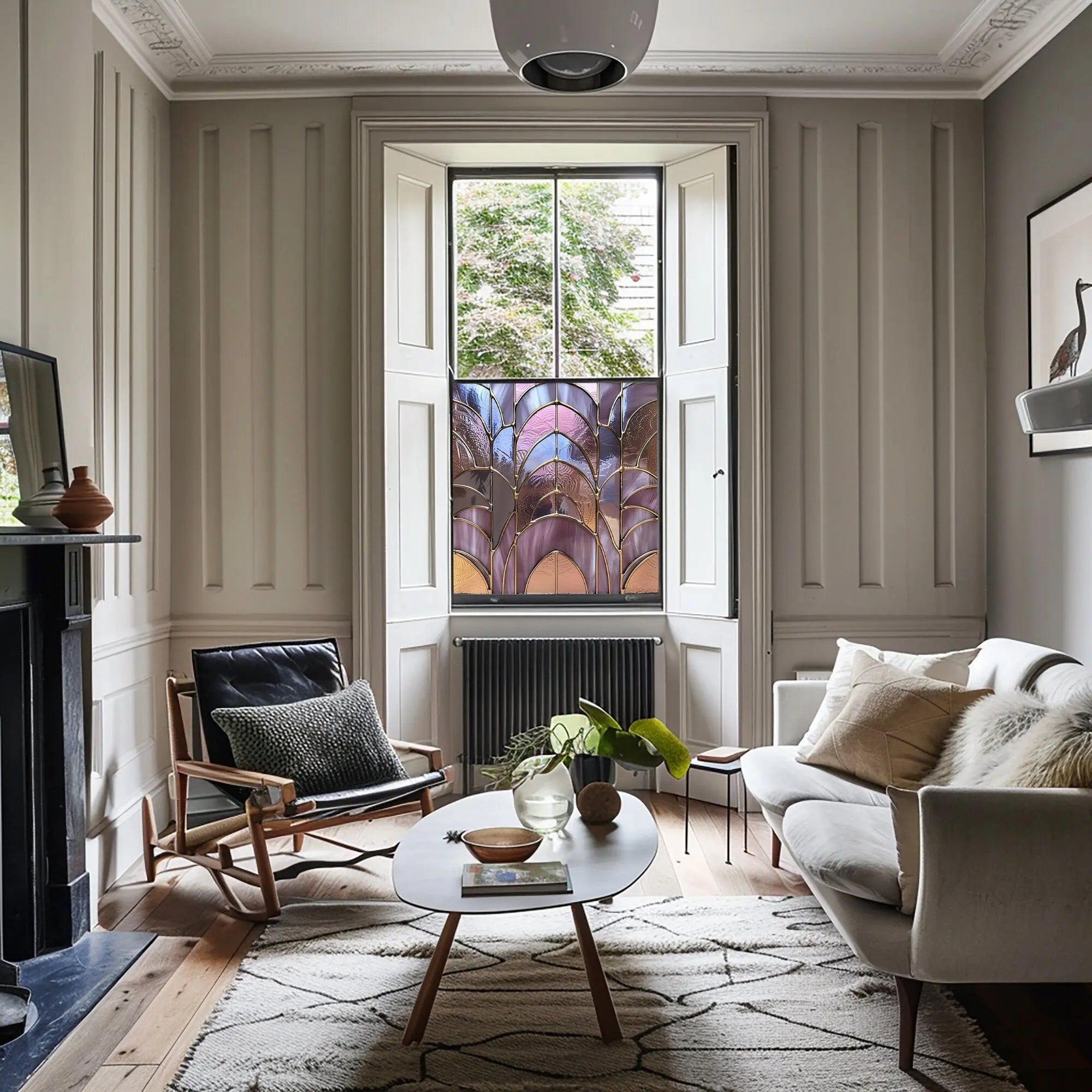 Zocca Privacy Stained Glass Window Film Creative Windows