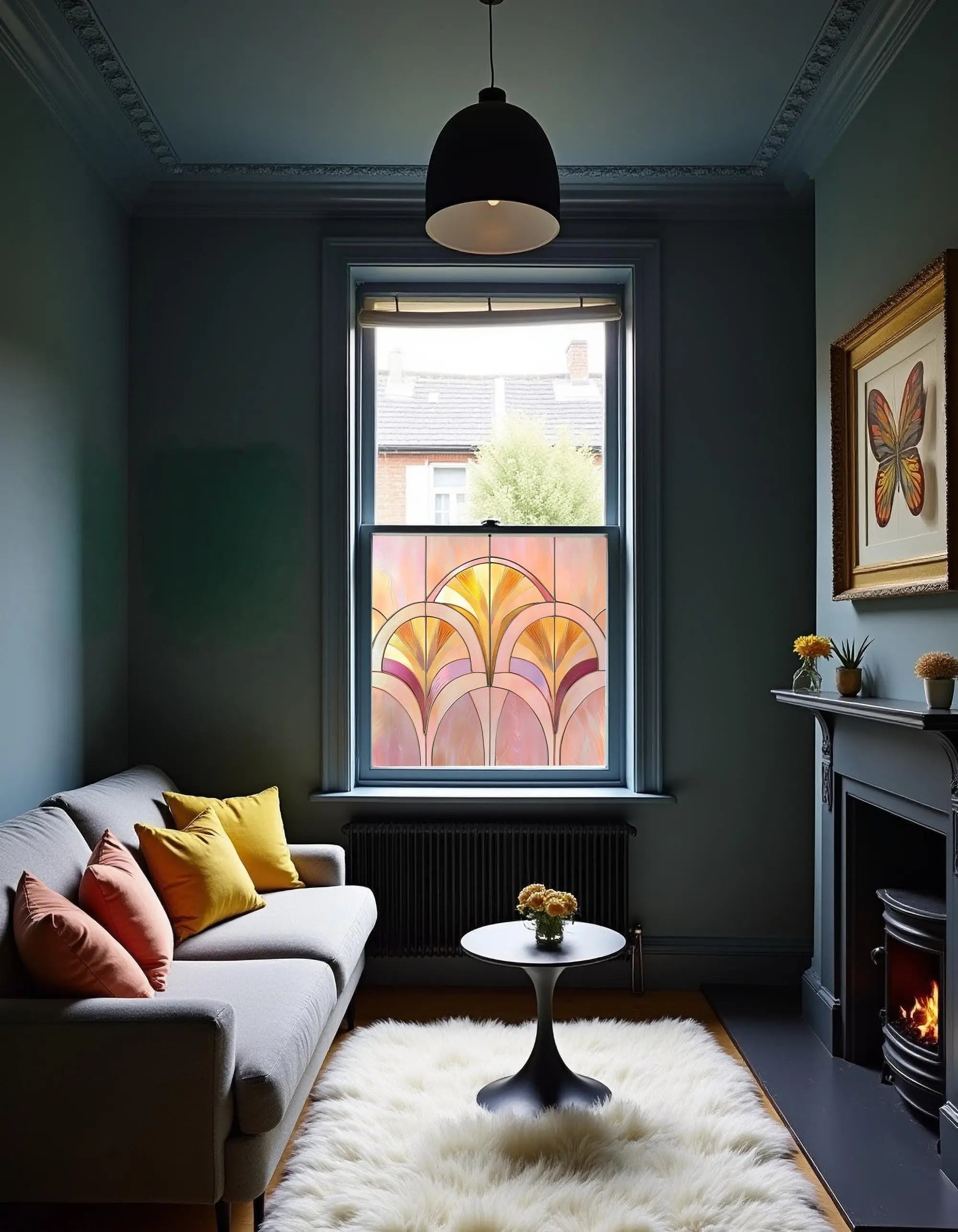 Supino Pink Stained Glass Window Film Creative Windows