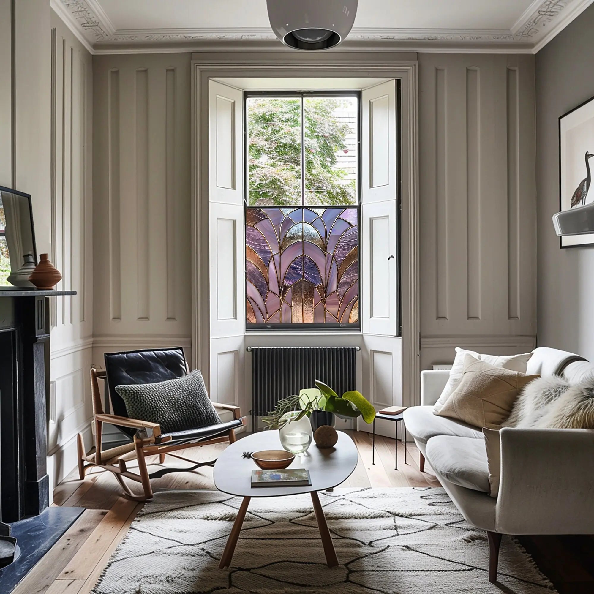 Vejano Stained Glass Privacy Window Film Creative Windows