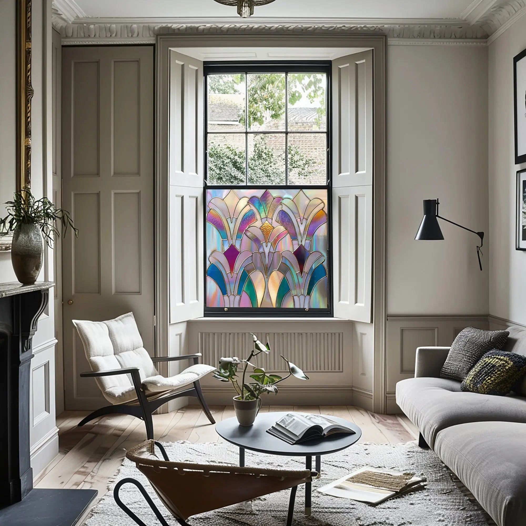 Narni Stained Glass Privacy Window Film Creative Windows