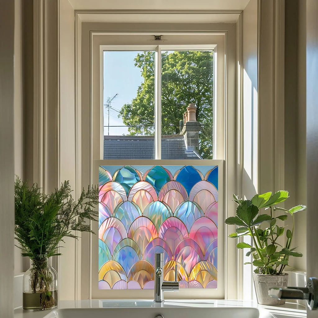 Apice Privacy Stained Glass Window Film Creative Windows