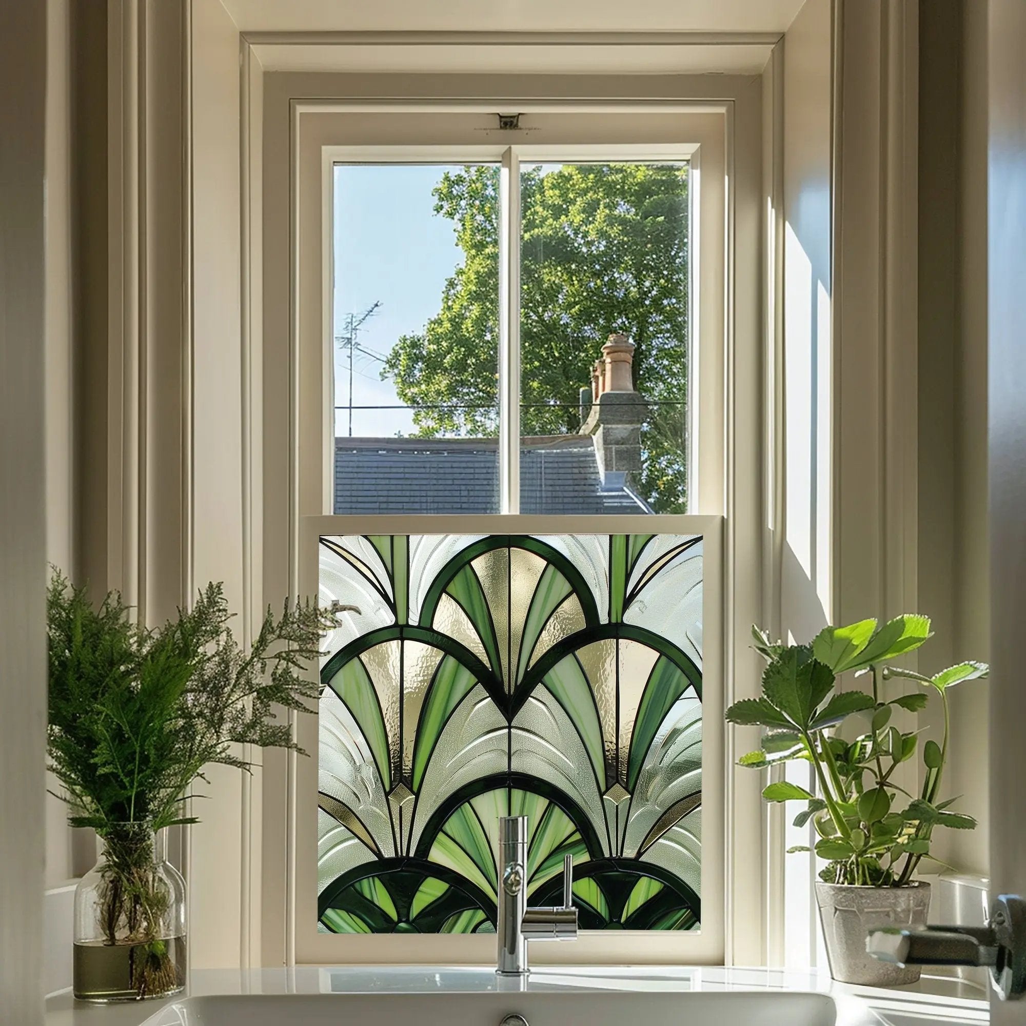 Assoro Stained Glass Privacy Window Film Creative Windows