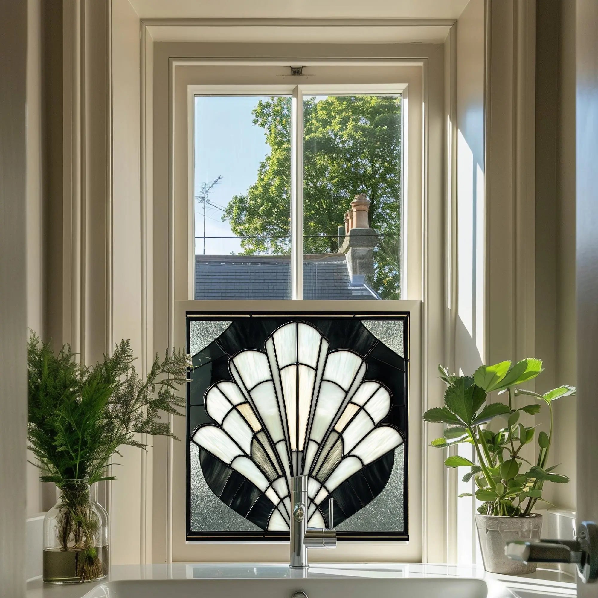 Loazzolo Art Deco Stained Glass Window Film Creative Windows