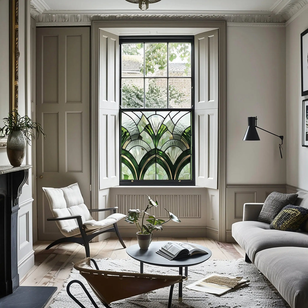 Vignate Art Deco Stained Glass Window Film Creative Windows