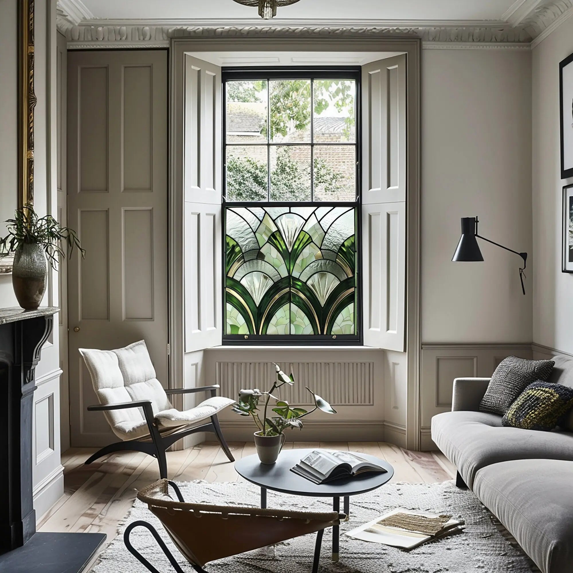 Vignate Art Deco Stained Glass Window Film Creative Windows