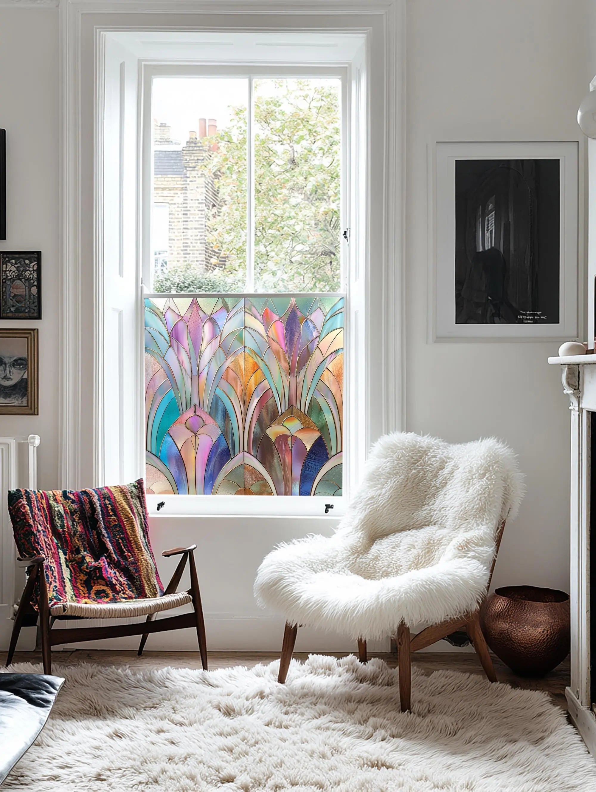 Ledro Privacy Stained Glass Window Film Creative Windows