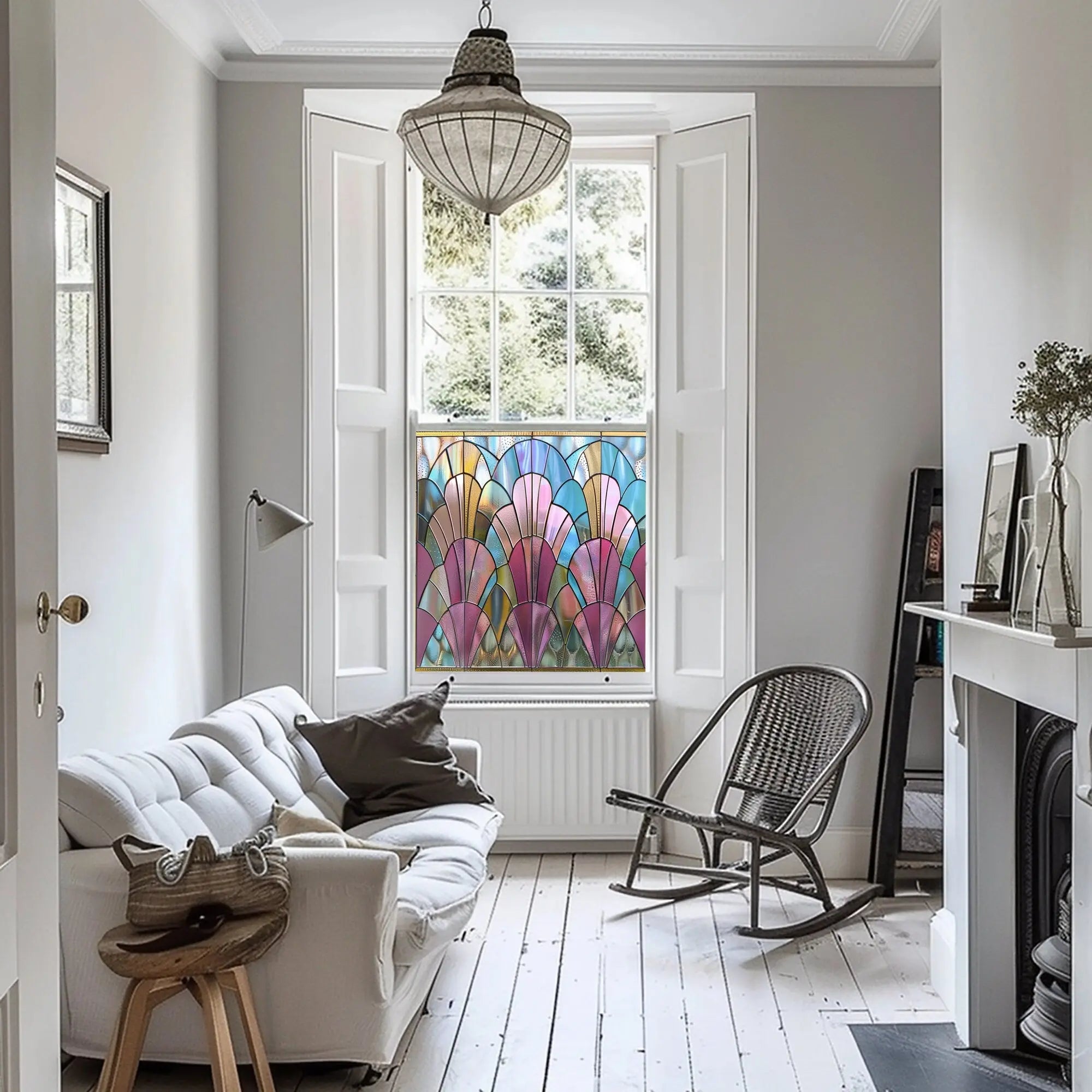 Zerfaliu Stained Glass Window Film Creative Windows
