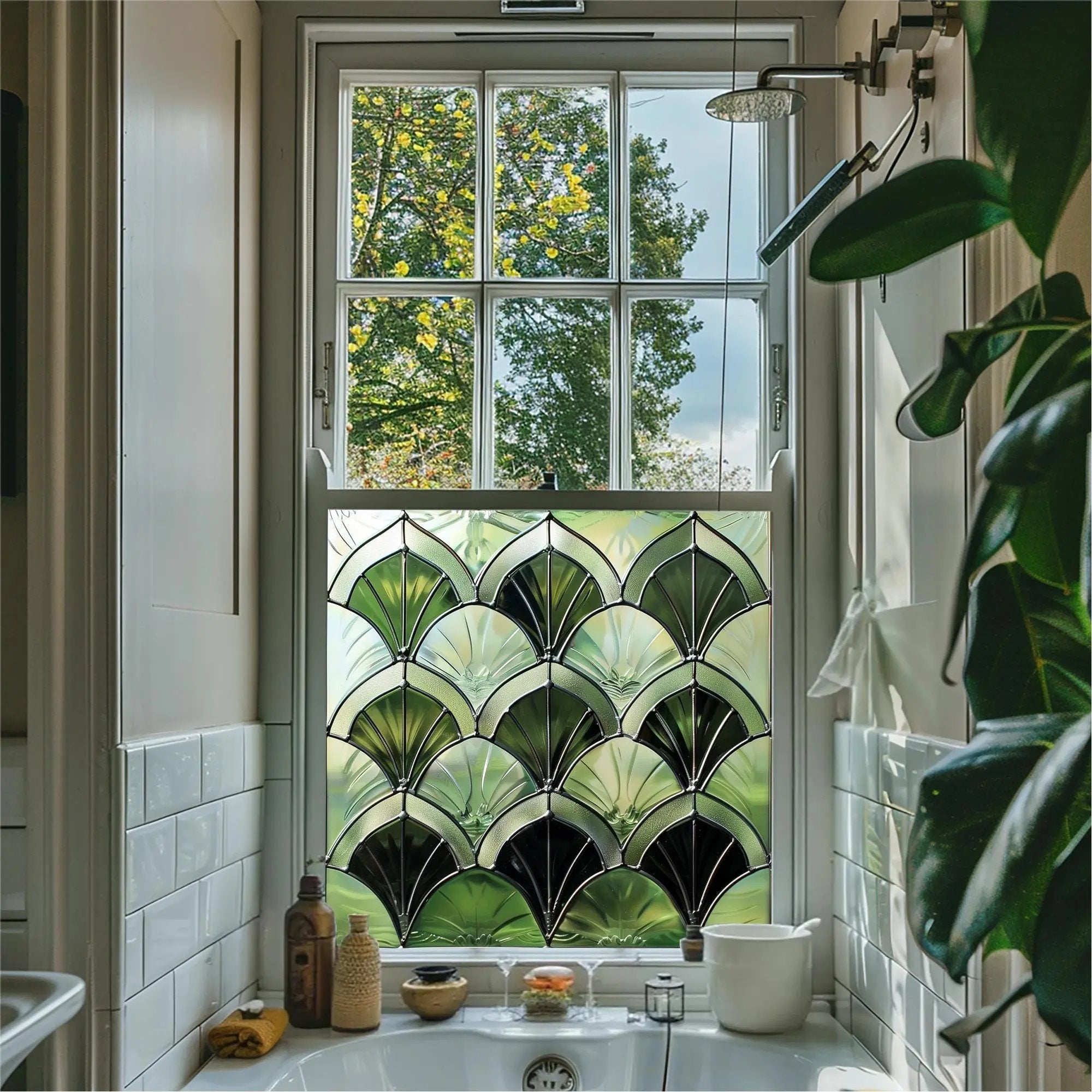 Assemini Stained Glass Privacy Window Film Creative Windows