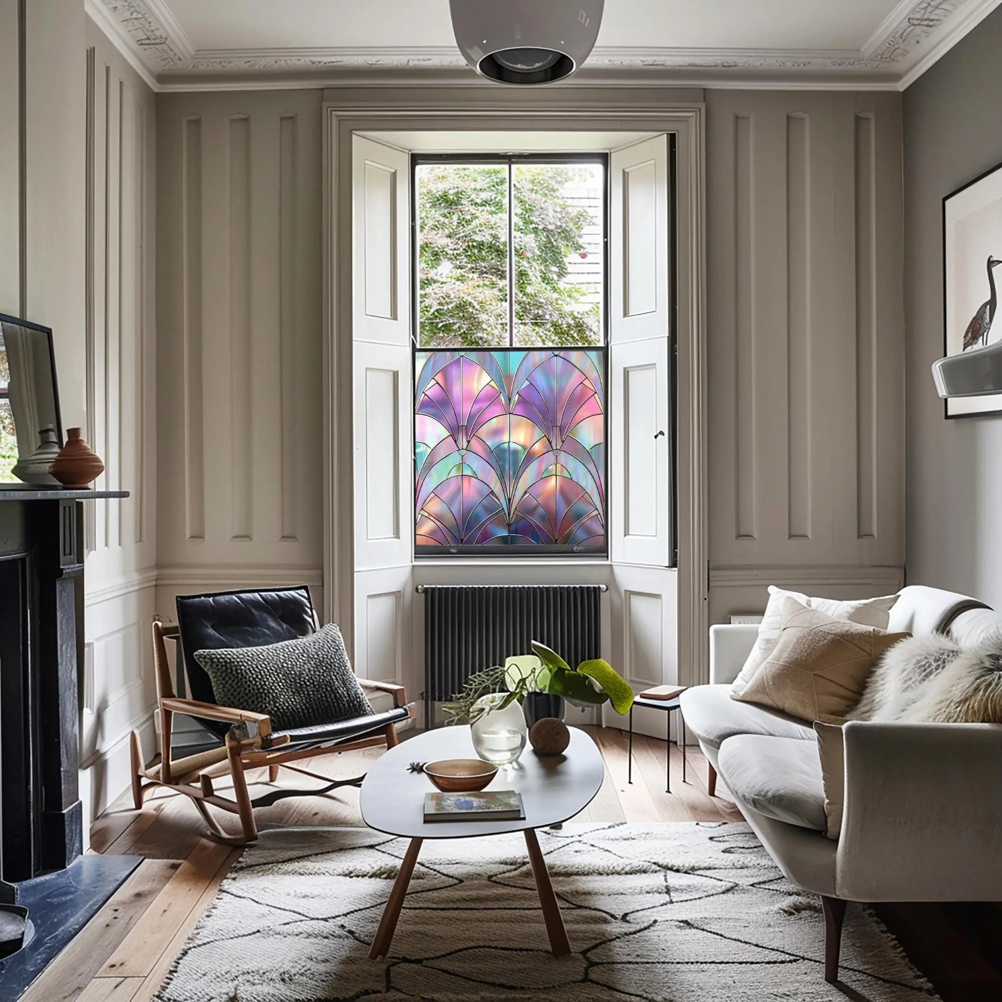 Mergo Stained Glass Privacy Window Film Creative Windows