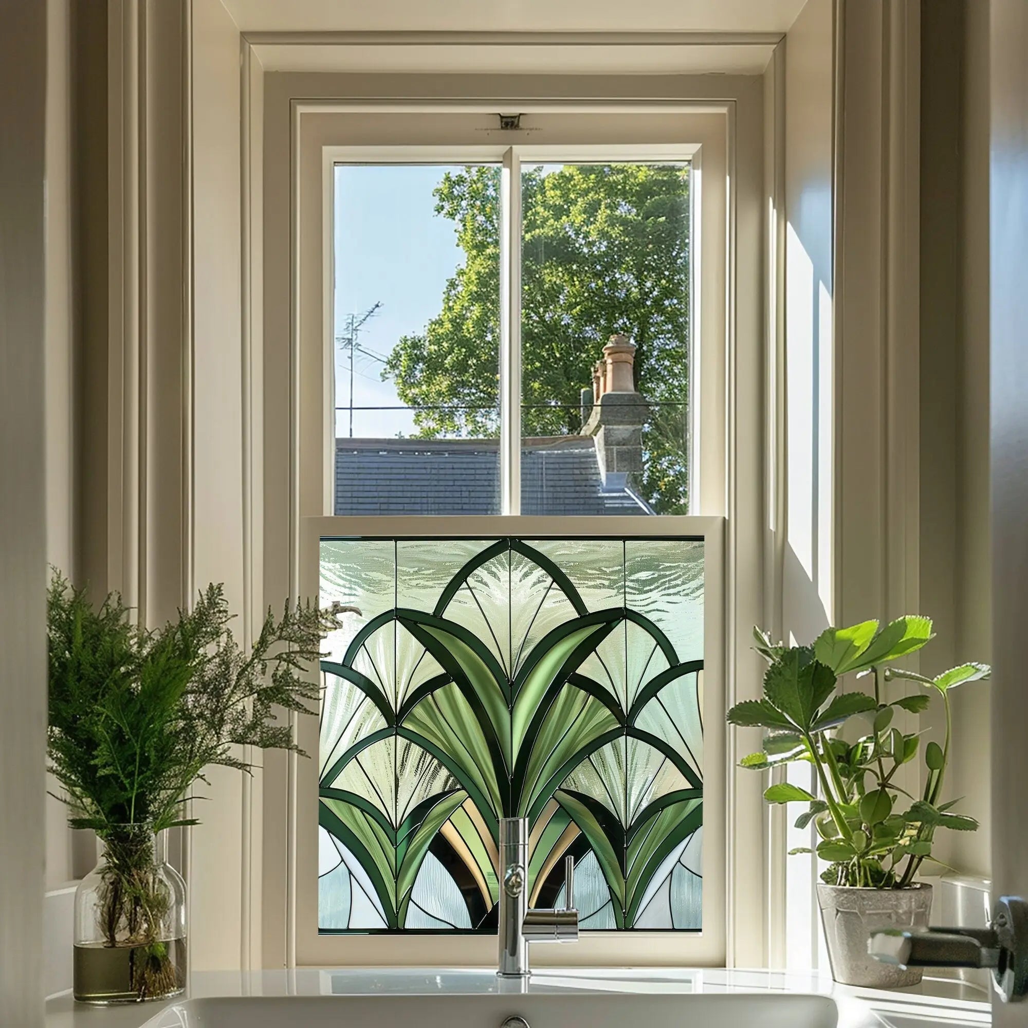 Villimpenta Privacy Stained Glass Window Film Creative Windows
