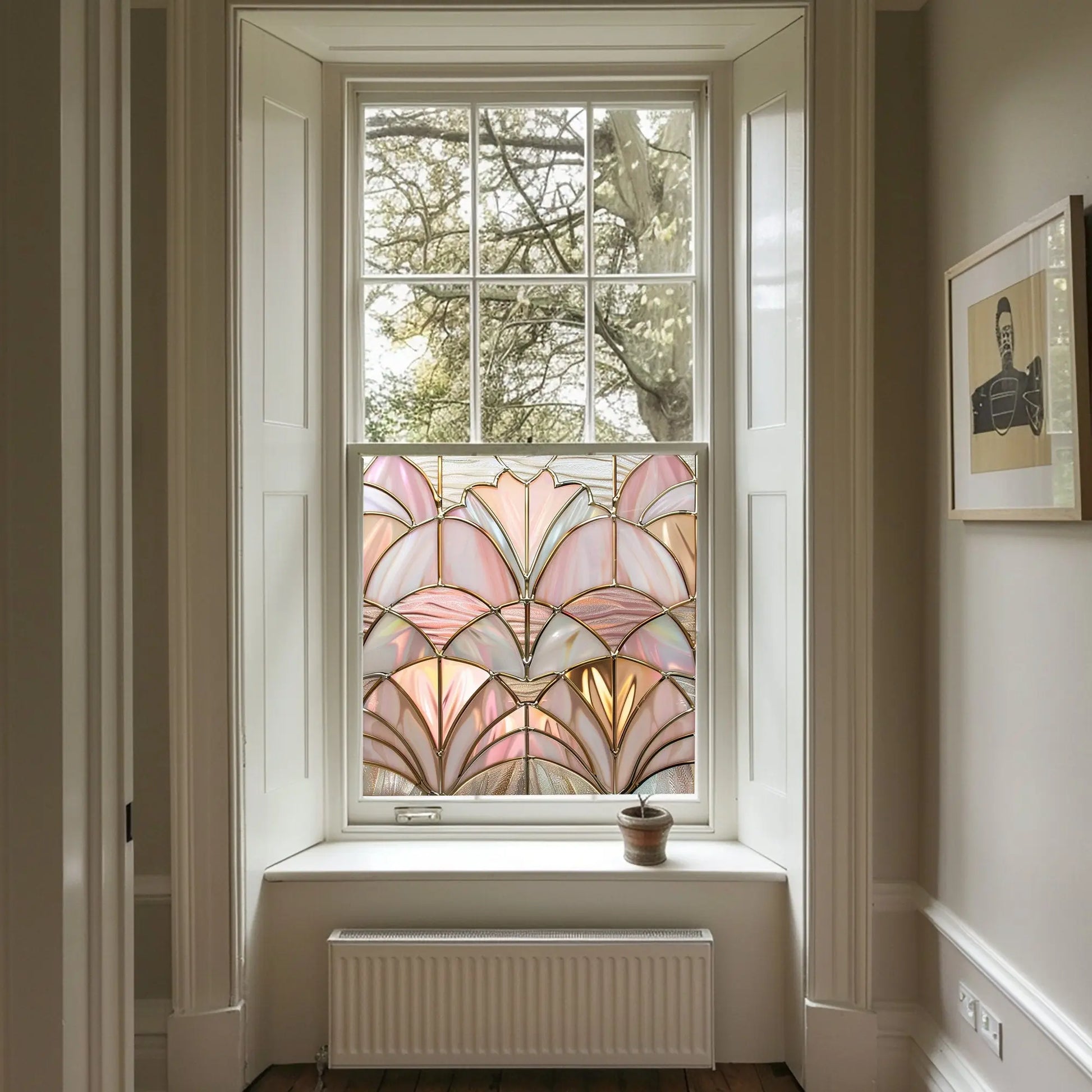 Aradeo Stained Glass Privacy Window Film Creative Windows