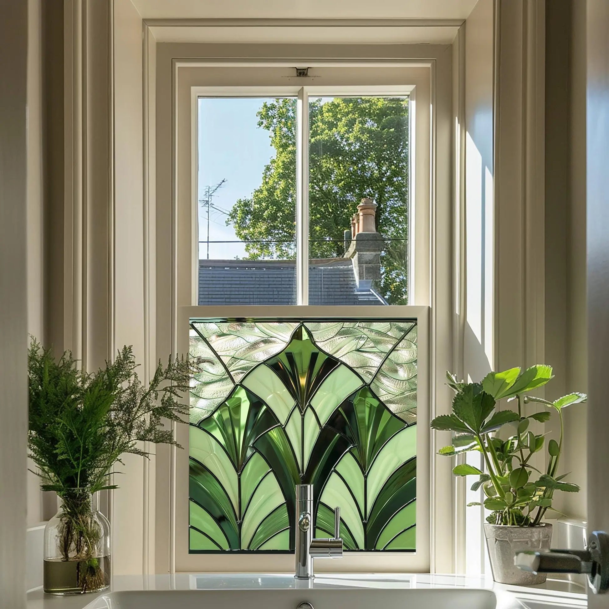 Riomaggiore Privacy Stained Glass Window Film Creative Windows