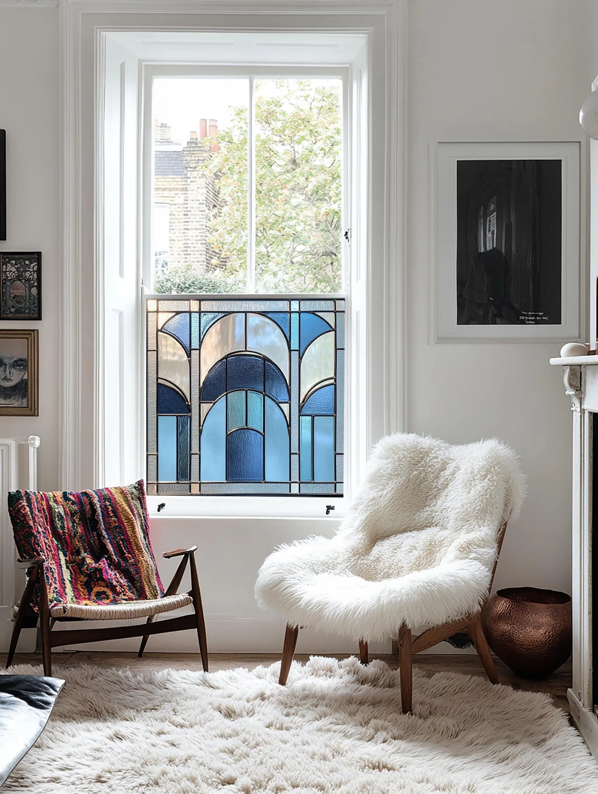 Rittana Stained Glass Privacy Window Film Creative Windows
