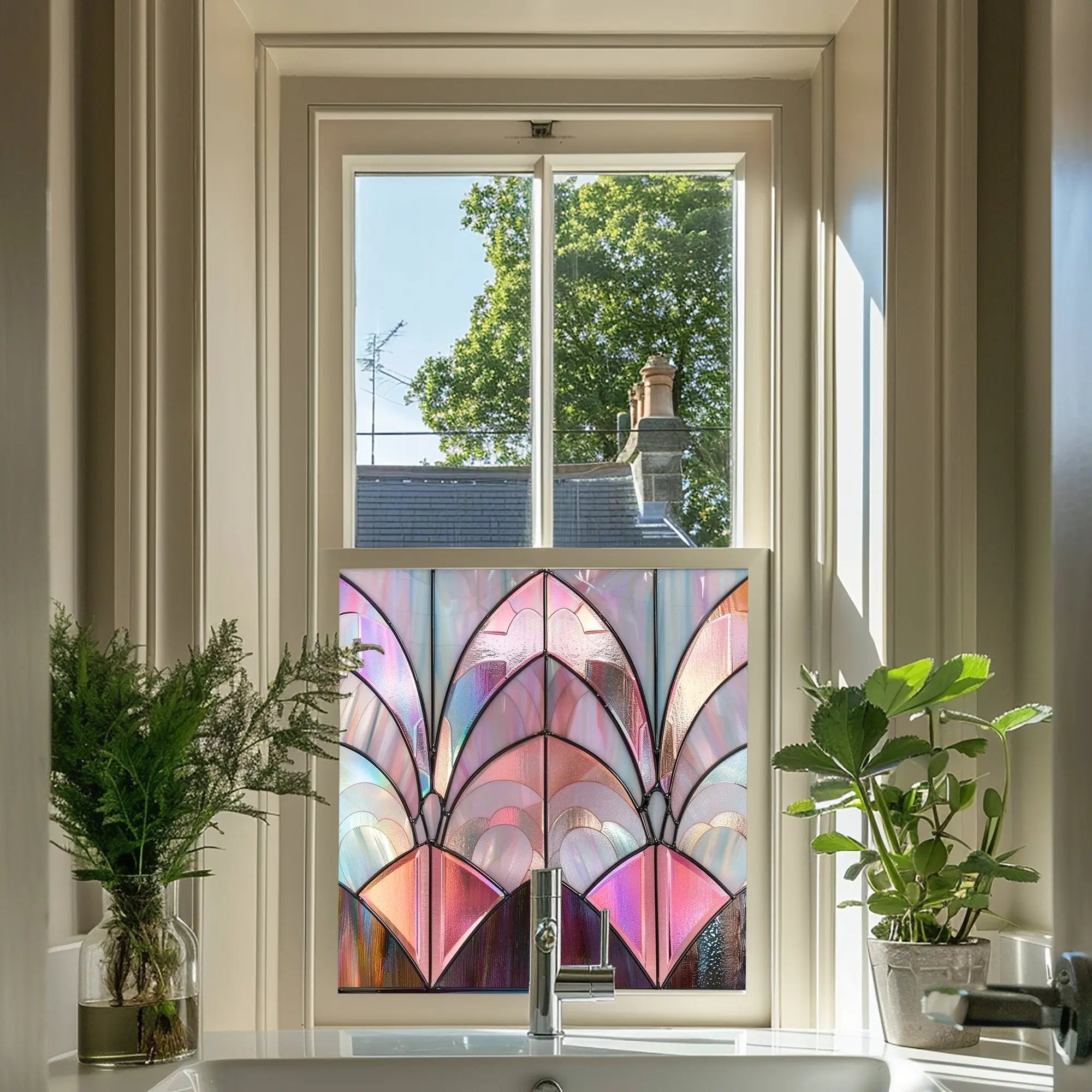 Cupello Stained Glass Privacy Window Film Creative Windows