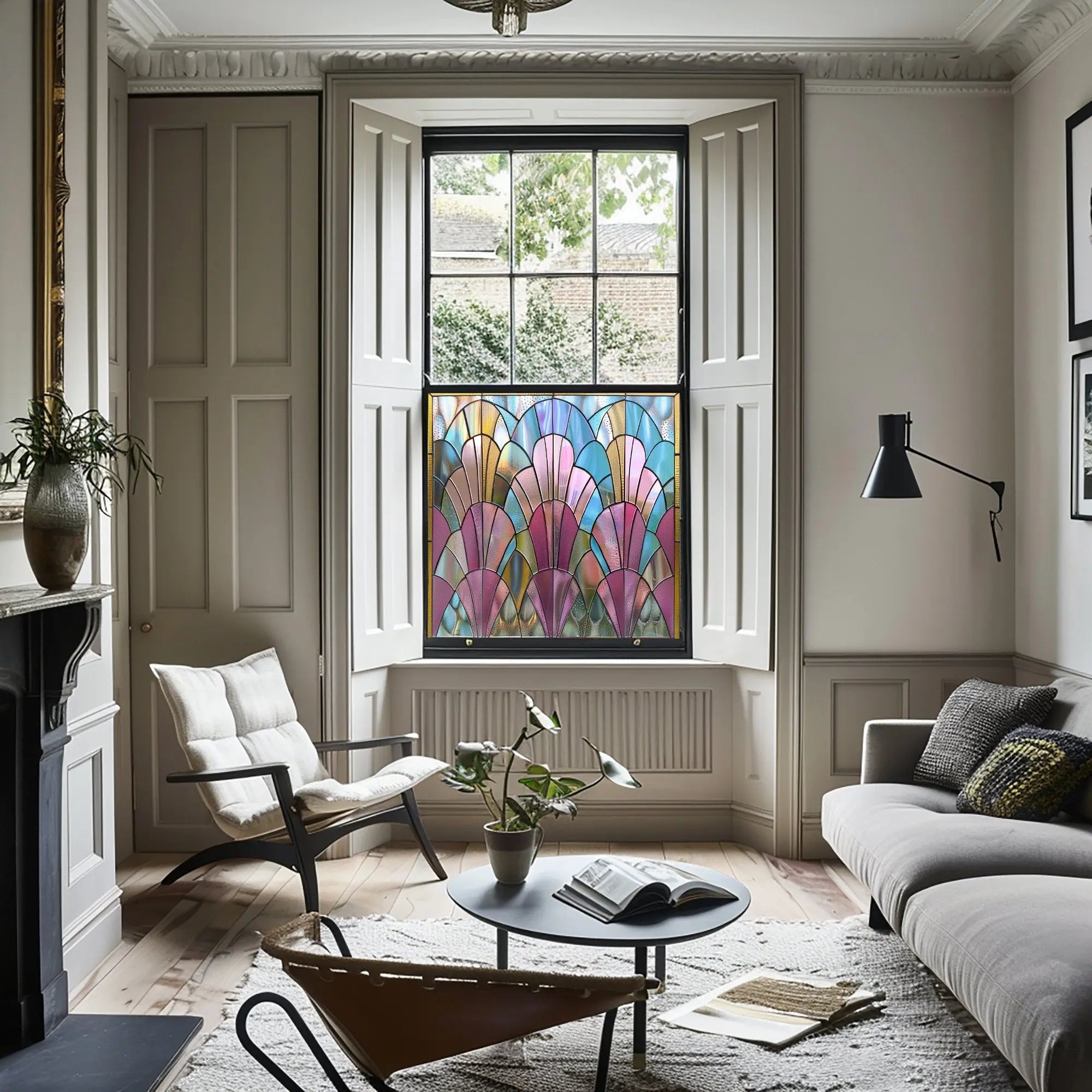 Zerfaliu Stained Glass Window Film Creative Windows