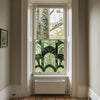 Green Art Deco Window Film, Decorative Window Film, Front Door Window Film, Stained Glass Window Film, Window Film, Privacy Window Film, Creative Windows