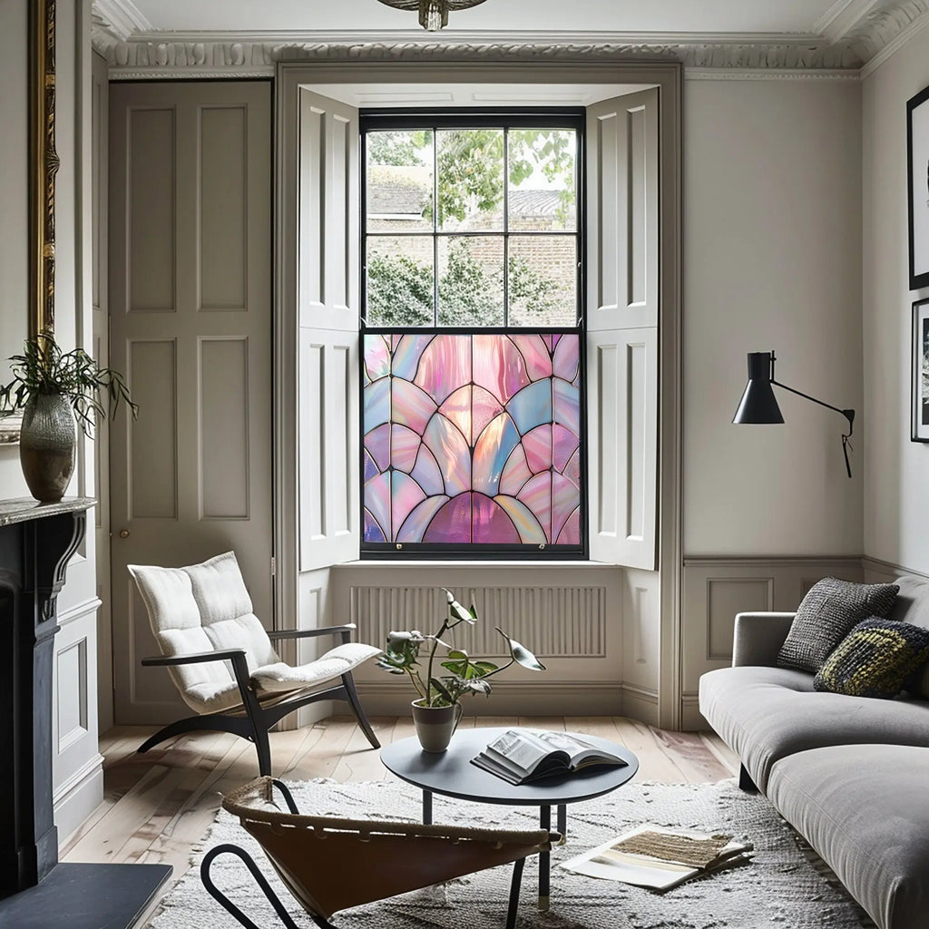 Nettuno Privacy Stained Glass Window Film: A Stylish Addition to Your Space Creative Windows