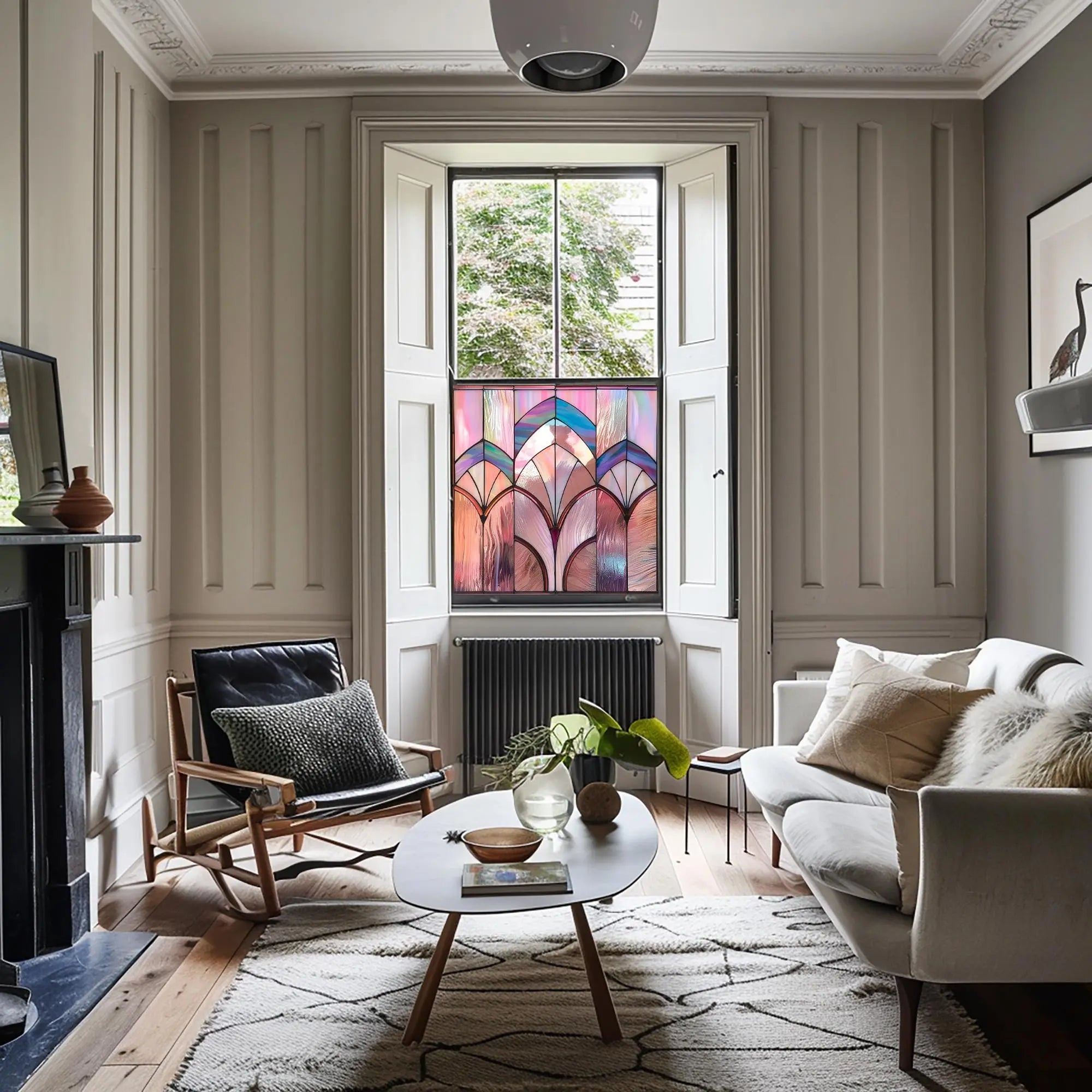 Navelli Stained Glass Privacy Window Film Creative Windows