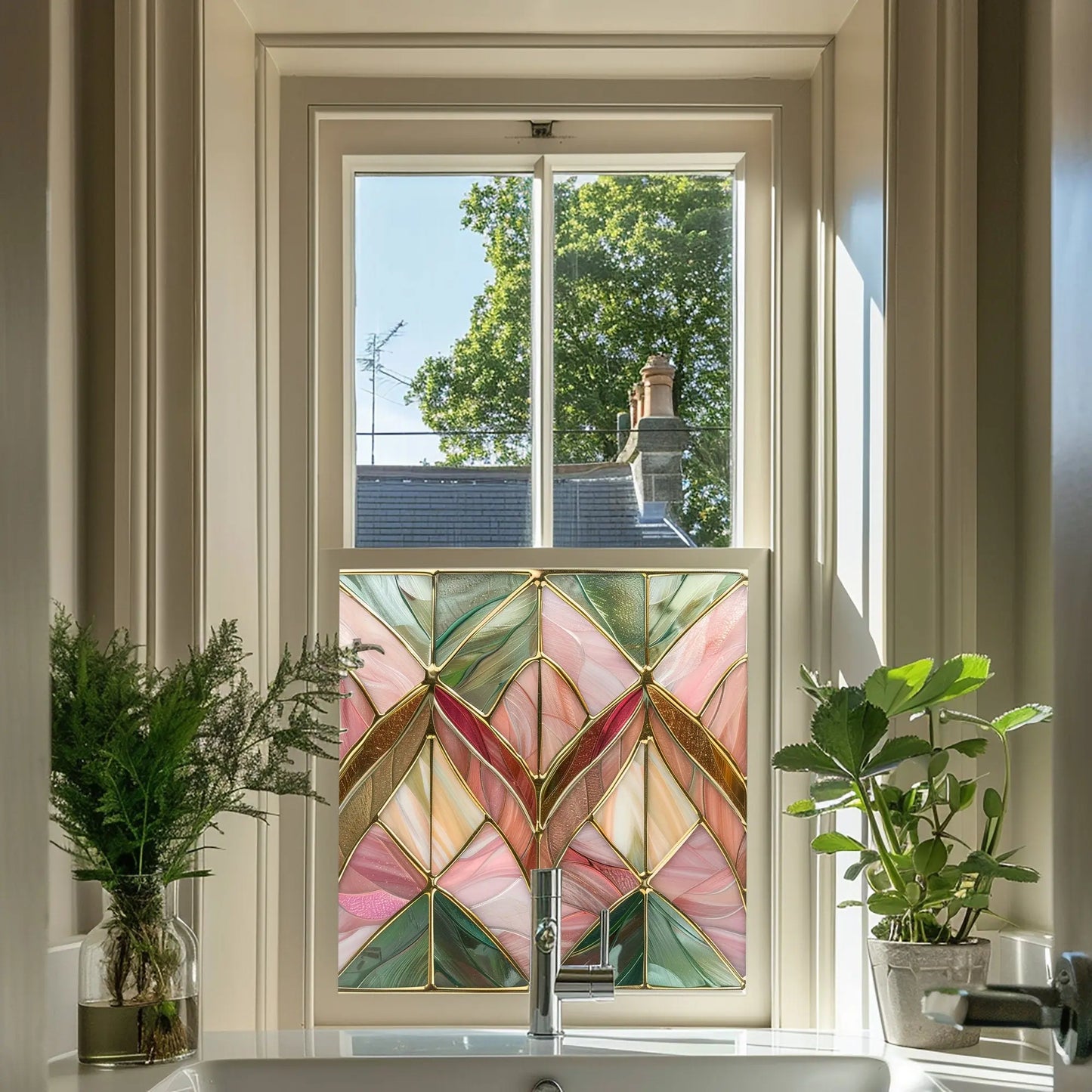 Loceri Privacy Stained Glass Window Film Creative Windows
