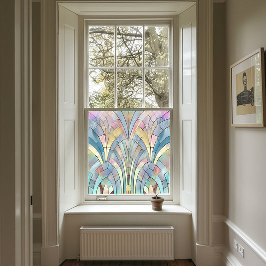 Art Deco Window Film, Privacy Window Film, Window Film, Decorative Window Film, Patterned Window Film, Coloured Window Film, Stained Glass Creative Windows