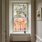 Lemie Privacy Pink Stained Glass Window Film Creative Windows