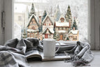 Christmas Winter Scene Window Sticker Creative Windows