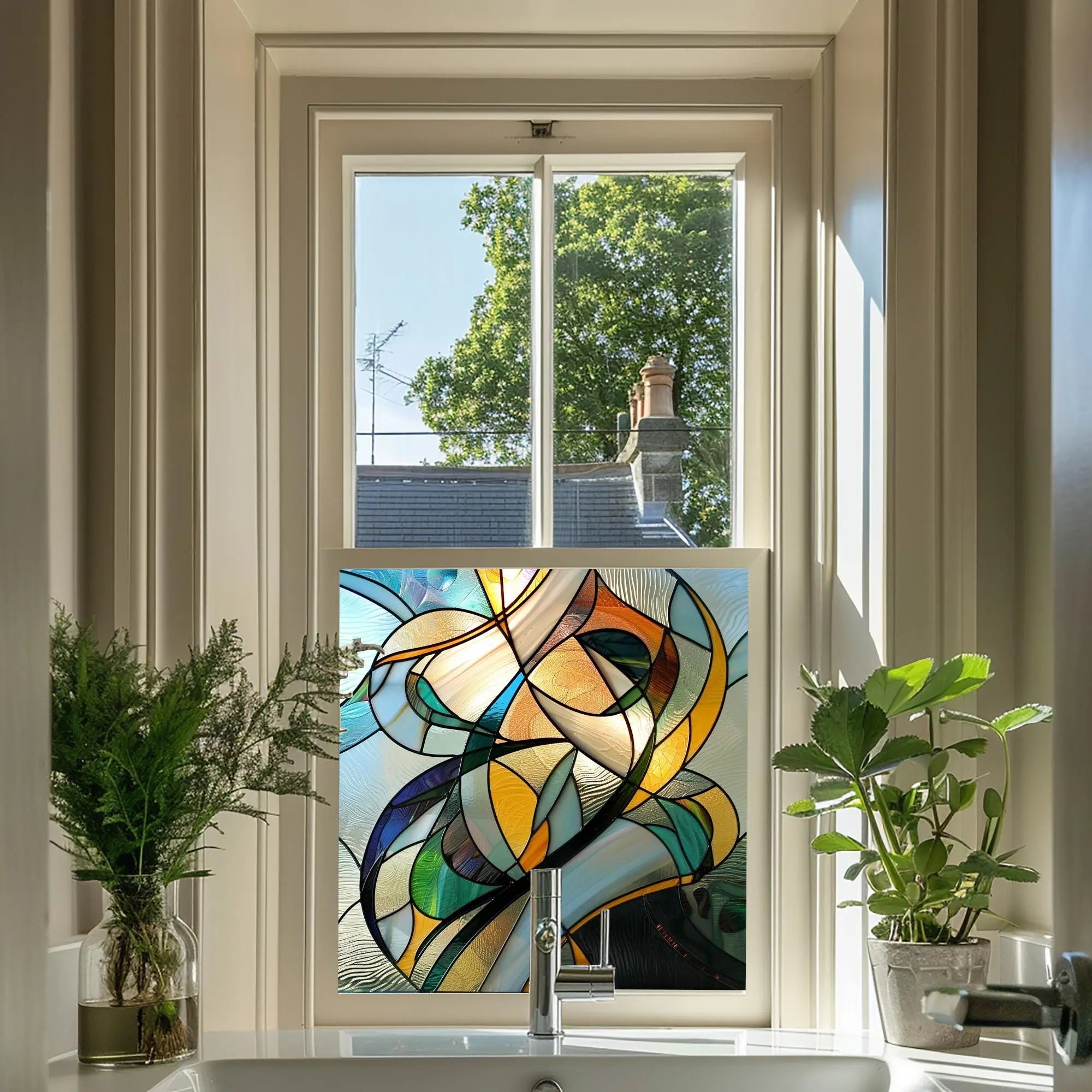 Aversa Stained Glass Privacy Window Film Creative Windows