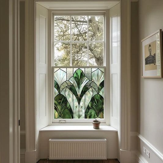 Pulsano Privacy Stained Glass Window Film Creative Windows