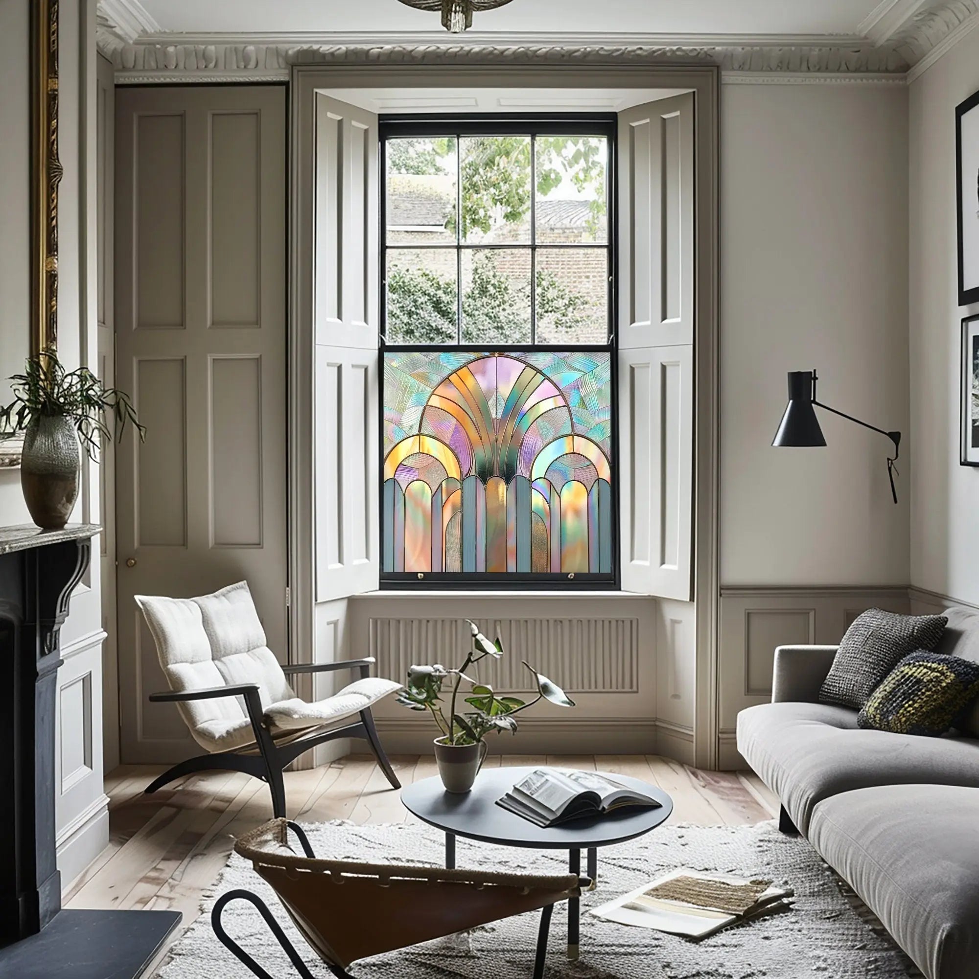 Mergozzo Stained Glass Window Film For Privacy Creative Windows