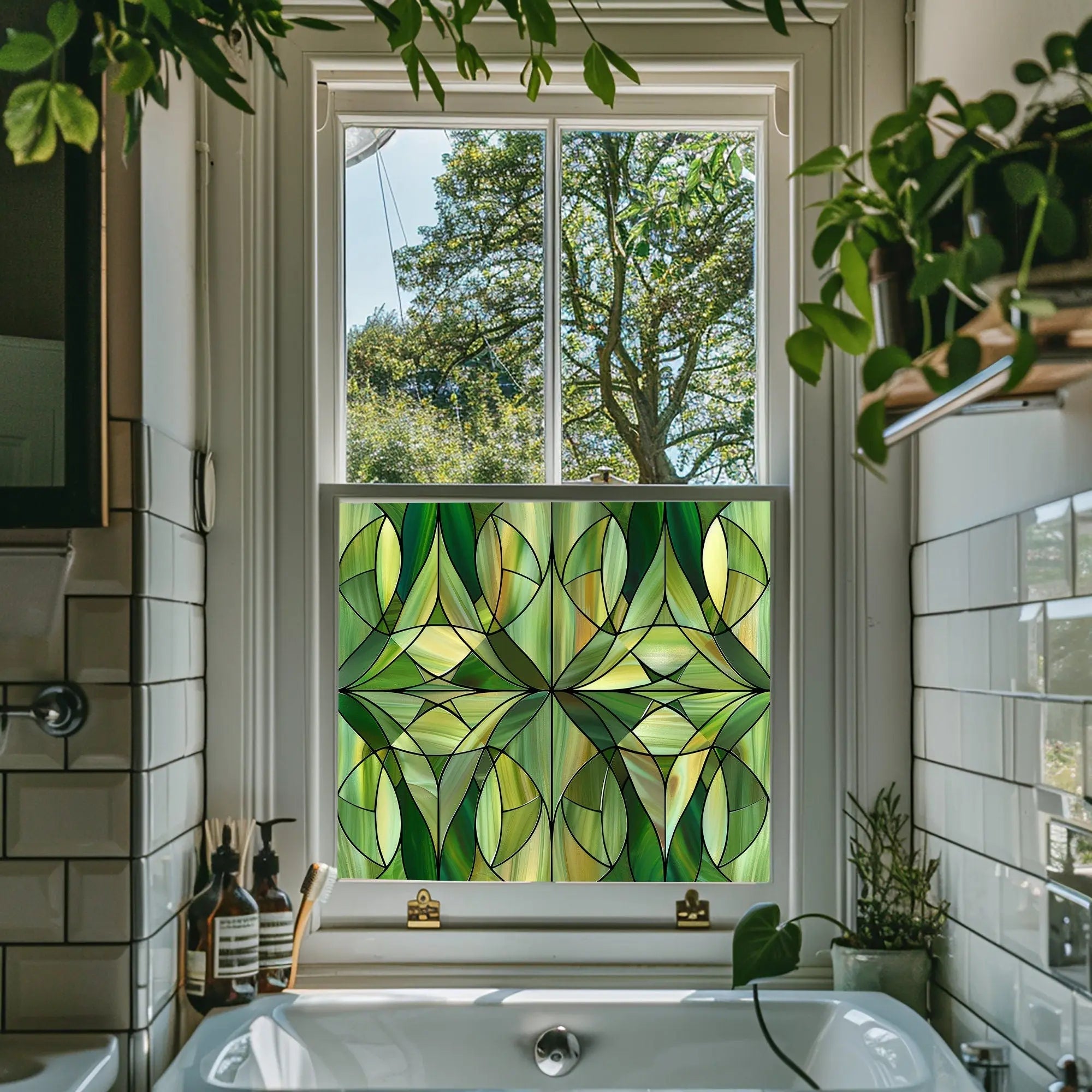Vazzano Stained Glass Privacy Window Film Creative Windows