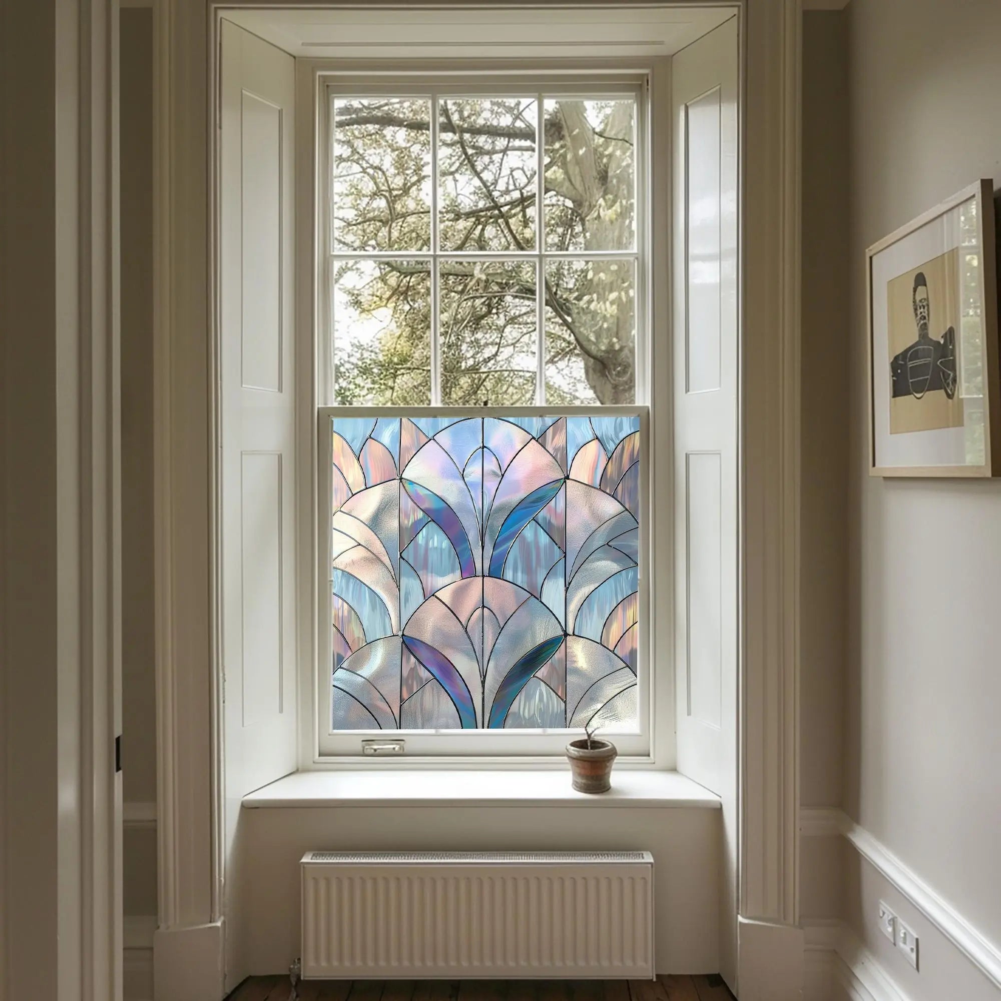 Avellino Privacy Stained Glass Privacy Window Film Creative Windows