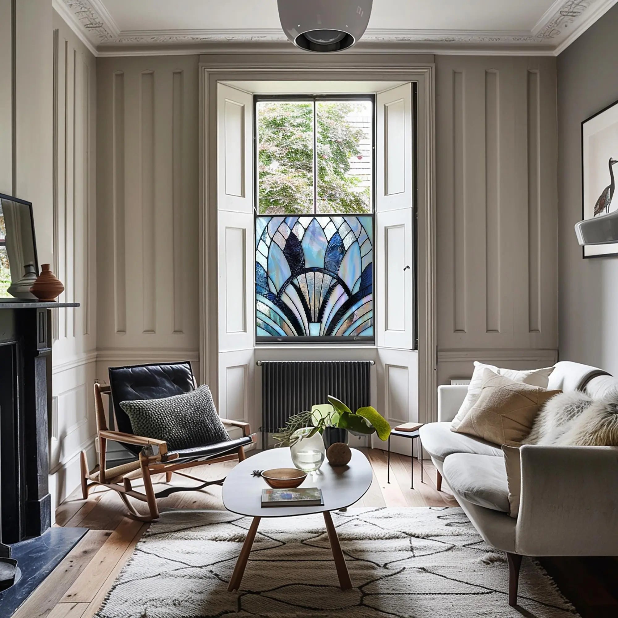 Cuorgnè Stained Glass Privacy Window Film Creative Windows