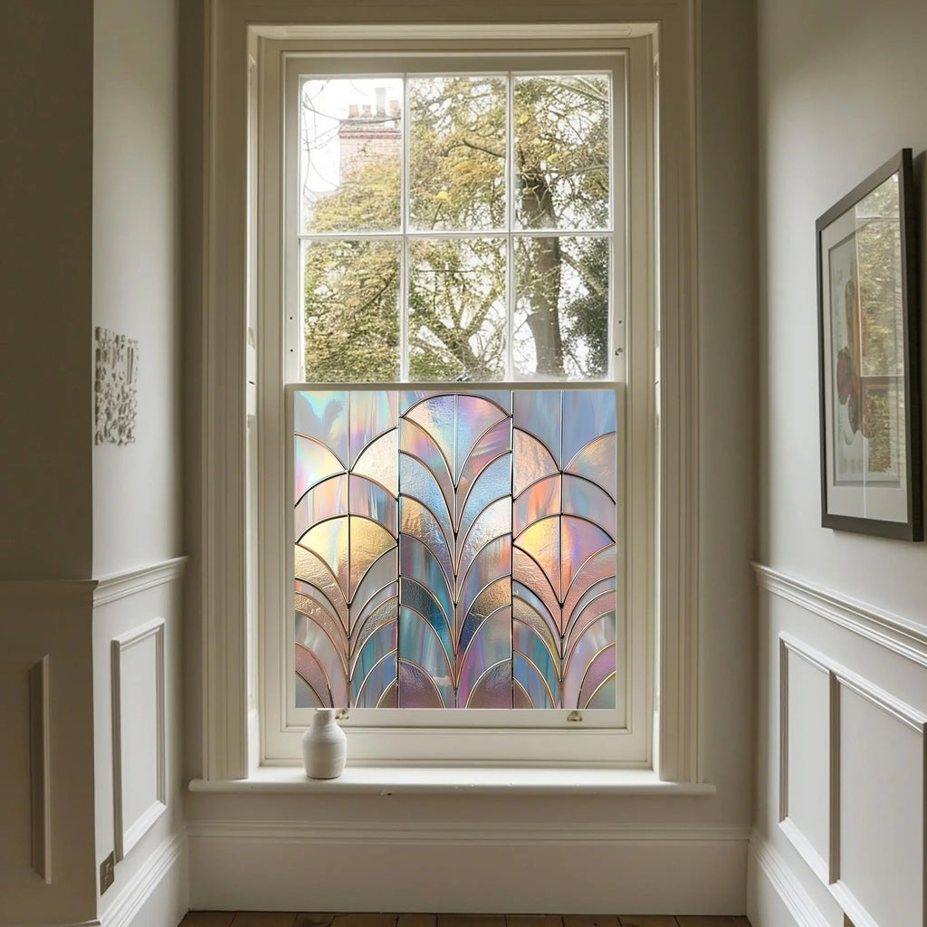 Stained Glass Privacy Window Film – Fan Design Creative Windows