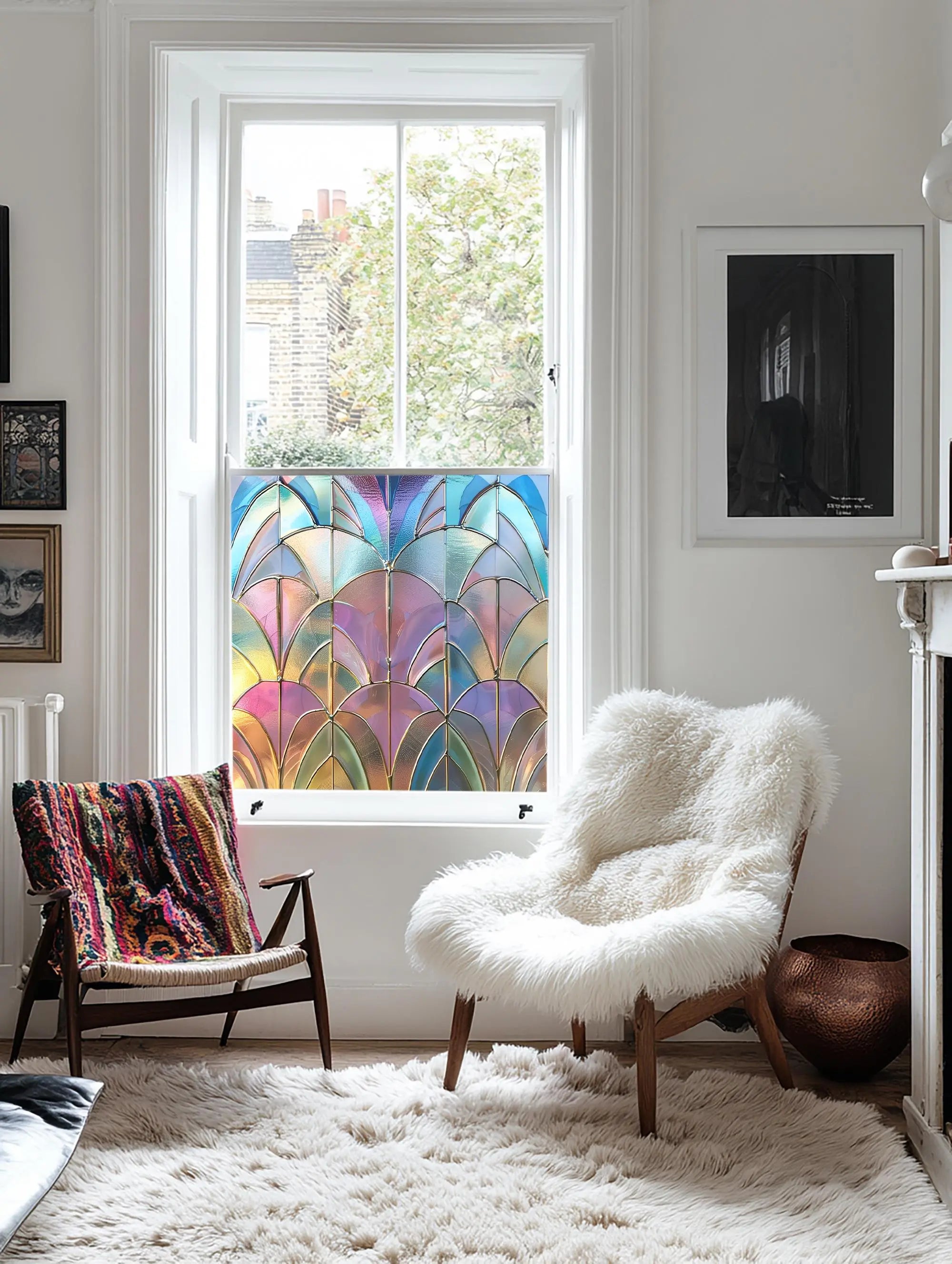 Locri Stained Glass Privacy Window Film Creative Windows