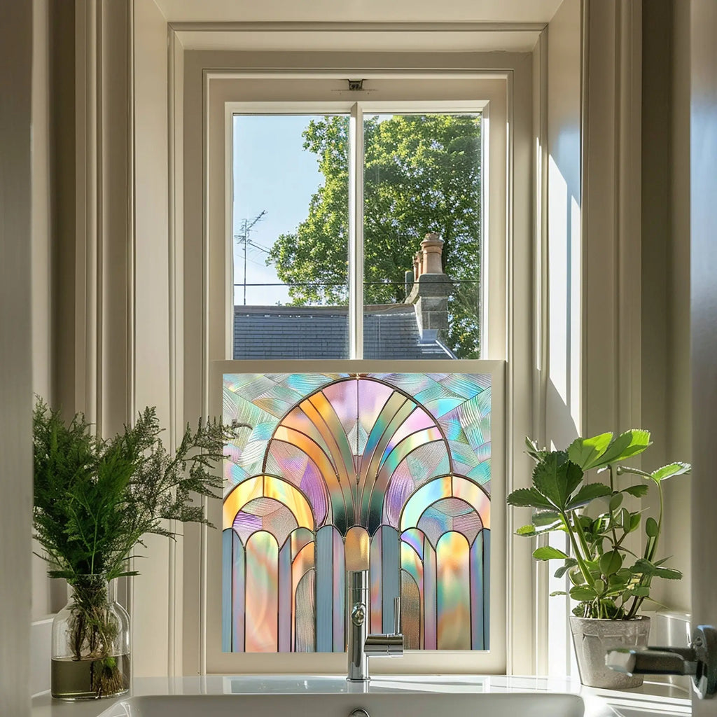 Mergozzo Stained Glass Window Film For Privacy Creative Windows