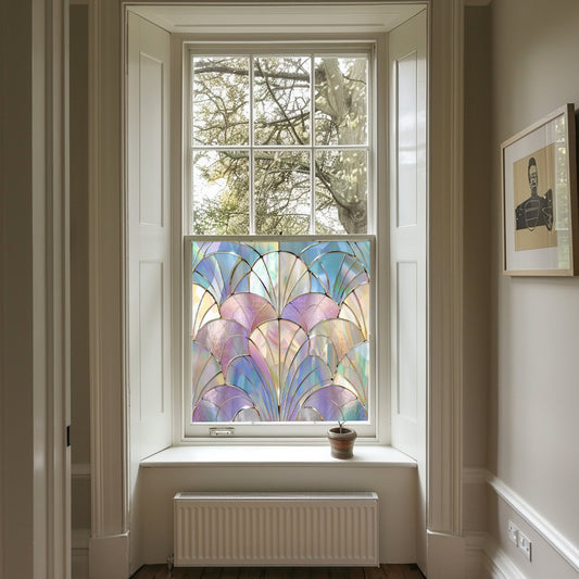 Art Deco Window Film, Privacy Window Film, Window Film, Decorative Window Film, Patterned Window Film, Coloured Window Film, Stained Glass Creative Windows