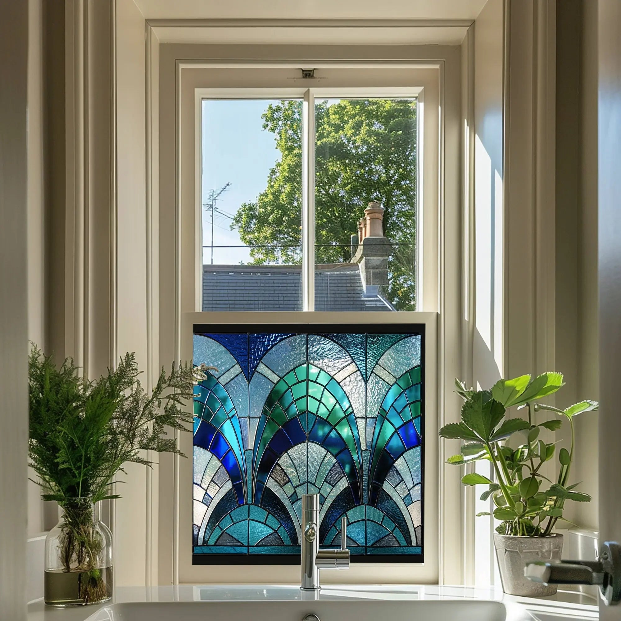 Issime Privacy Stained Glass Window Film Creative Windows