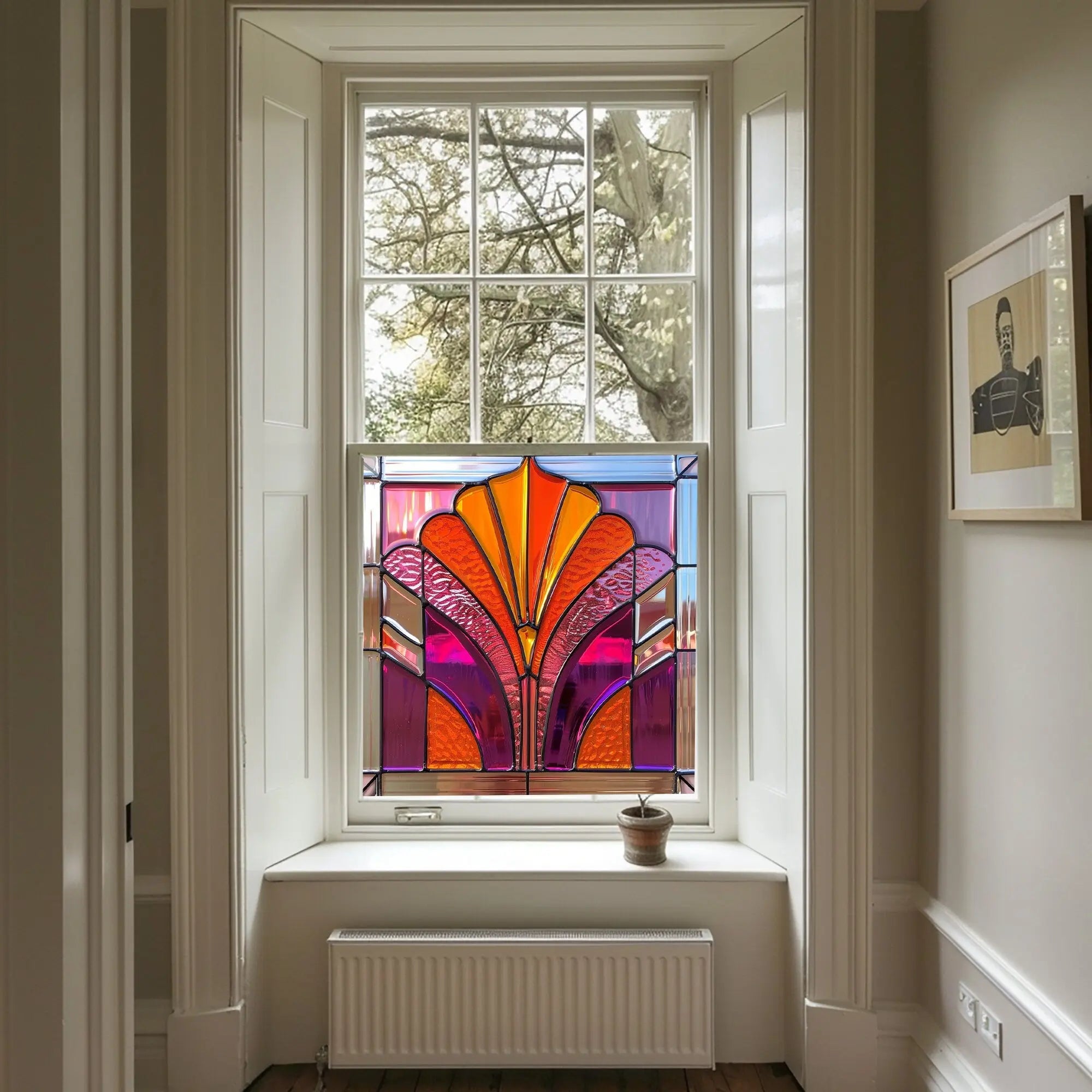 Vasto Stained Glass Privacy Window Film Creative Windows