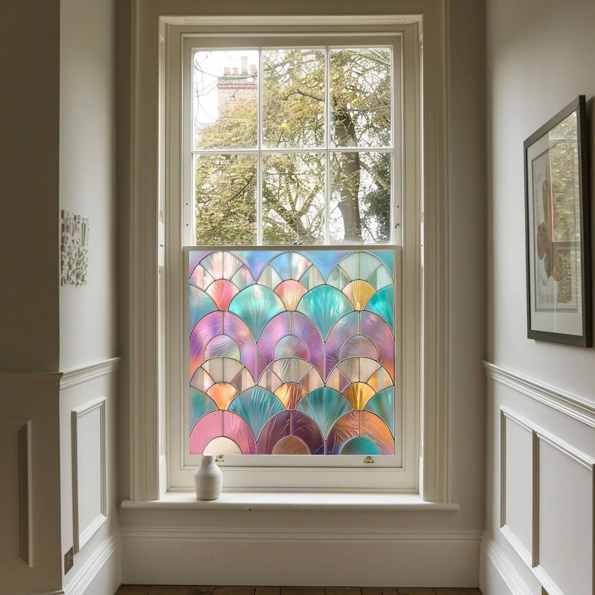 Guernica Stained Glass Window Film For Privacy Creative Windows