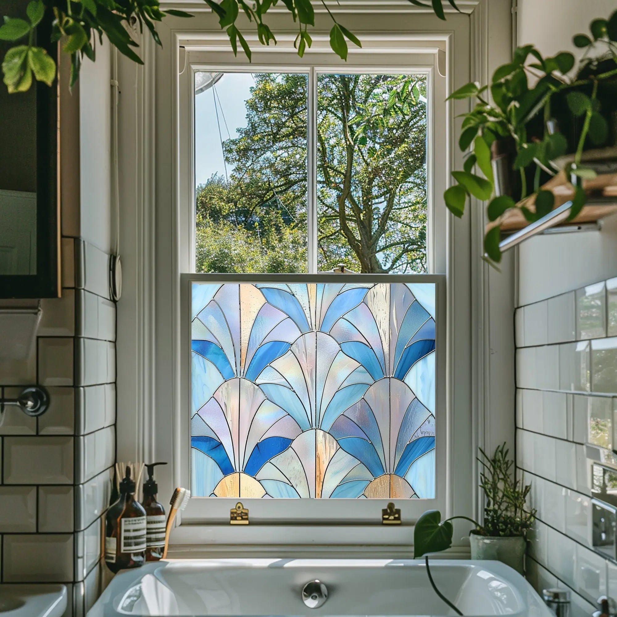 Zevio Stained Glass Window Film Creative Windows
